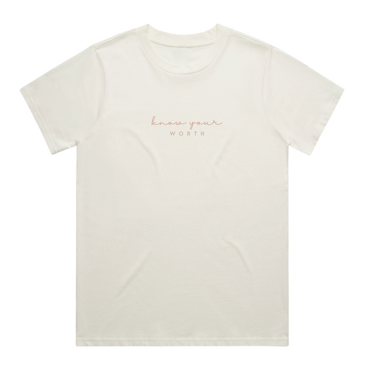 Know Your Worth - Inspirational Short Sleeve Tee